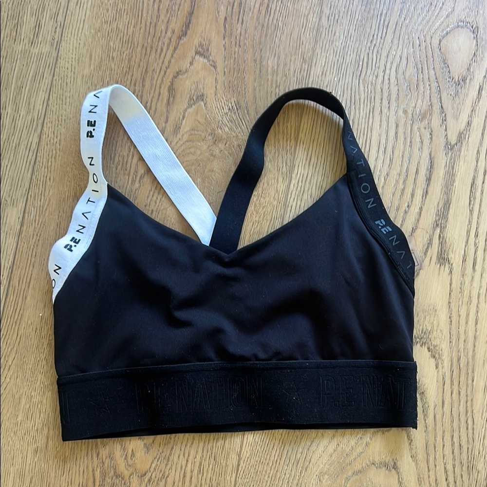 P.E Nation Black Sports Bra